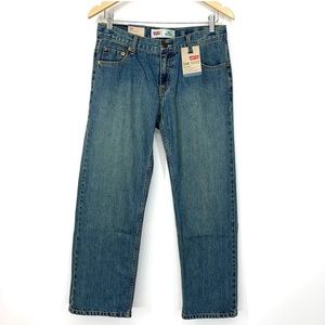 Levi’s 550 Relaxed Fit Tapered Leg Husky Boys Medium Wash Jeans New Nwt Size 10